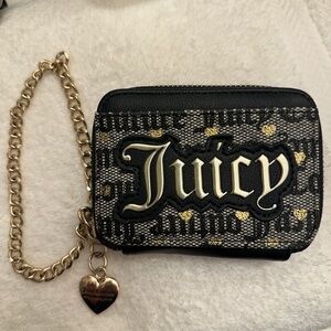 Juicy Couture Black and Gold Clutch